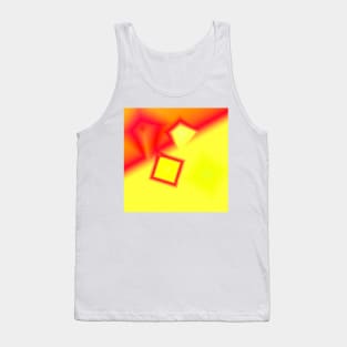 RED YELLOW ABSTRACT TEXTURE ART Tank Top